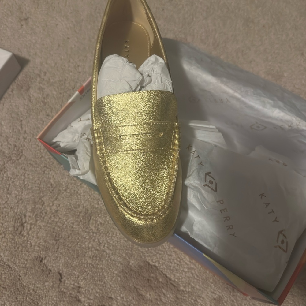 Katy Perry Collections Women's Gold Loafers